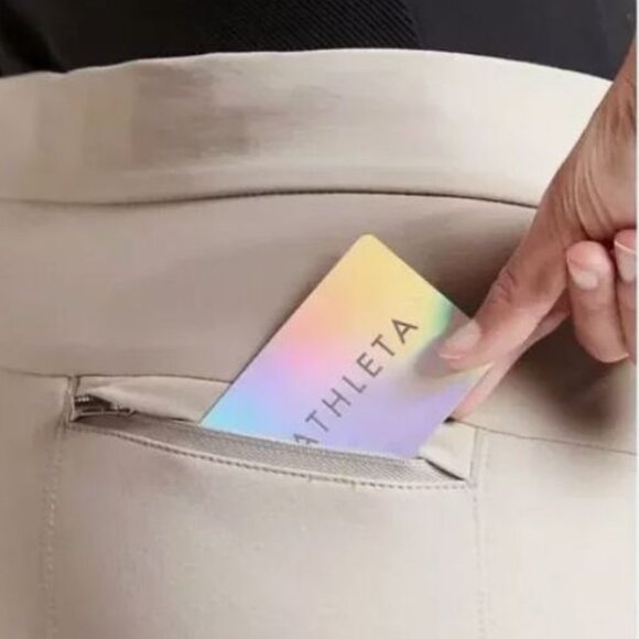 ATHLETA Wander Stash Skinny Pant Abalone Beige Size 4 - Picture 9 of 12